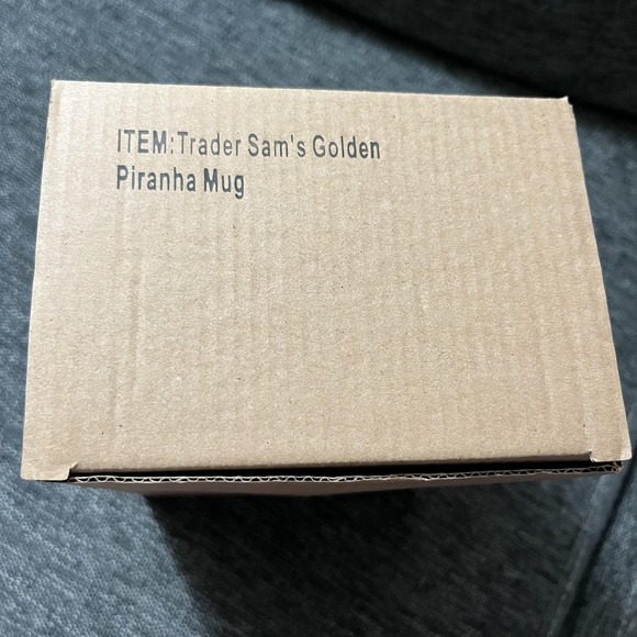 Trader Sam's Golden Piranha Mug Disney Tiki Bar Gold Fish Ceramic Limited Cup - Picture 12 of 12